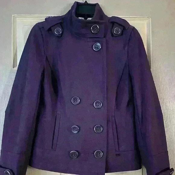 JUNIORS, pea coat size medium​​​​​​​​​​​​​​​​​​​​​ - Picture 1 of 8